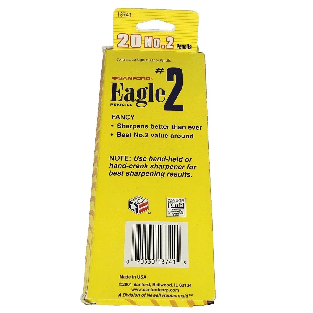 VTG  NOS 2001 SANFORD EAGLE No. 2 Pencils‎ 17 Pack New Mulit Colors 